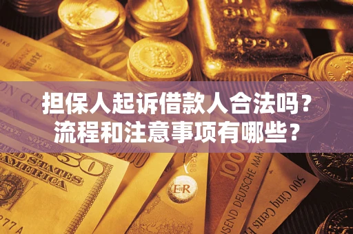济南担保人起诉借款人合法吗？流程和注意事项有哪些？