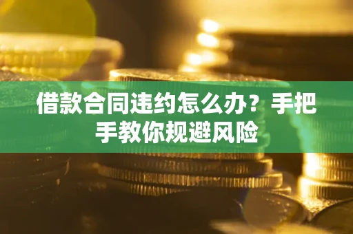 济南借款合同违约怎么办？手把手教你规避风险