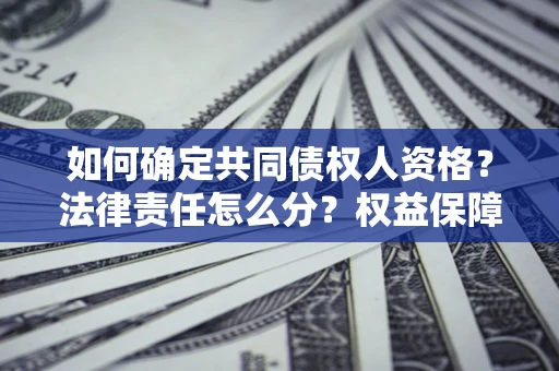 济南如何确定共同债权人资格？法律责任怎么分？权益保障技巧揭秘！