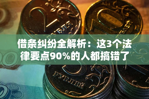 济南借条纠纷全解析：这3个法律要点90%的人都搞错了