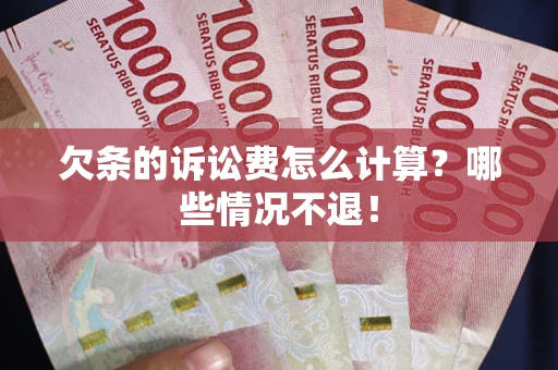 济南欠条的诉讼费怎么计算？哪些情况不退！