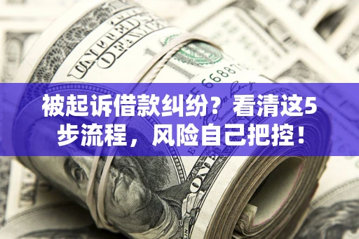 济南被起诉借款纠纷？看清这5步流程，风险自己把控！