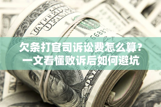 济南欠条打官司诉讼费怎么算？一文看懂败诉后如何避坑